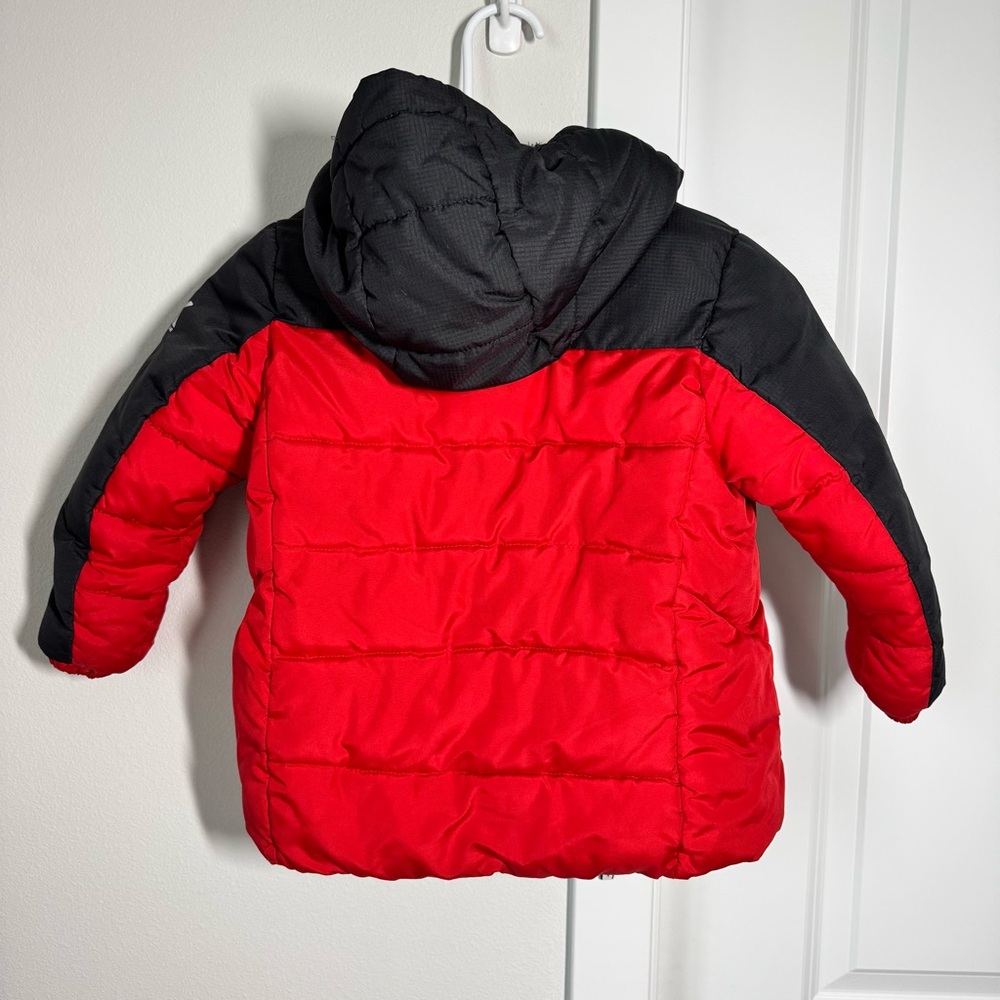 ZeroXposur Boy’s Heavyweight Winter Coat Size 4T Red Black Gray Fleece Sherpa - Picture 10 of 12